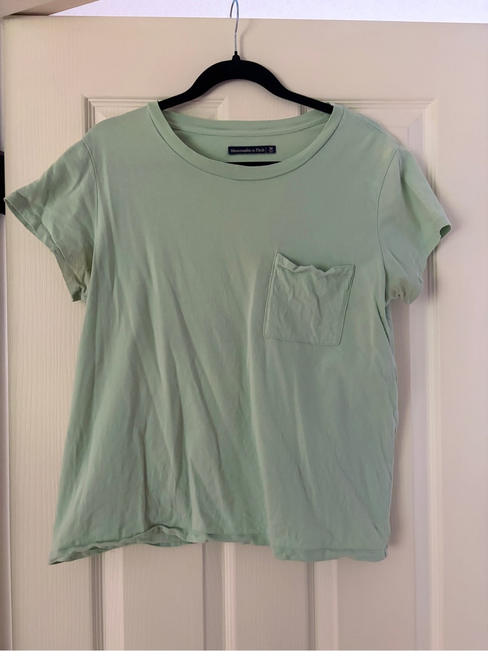 Abercrombie & Fitch Light Mint Crewneck Pocket Tee